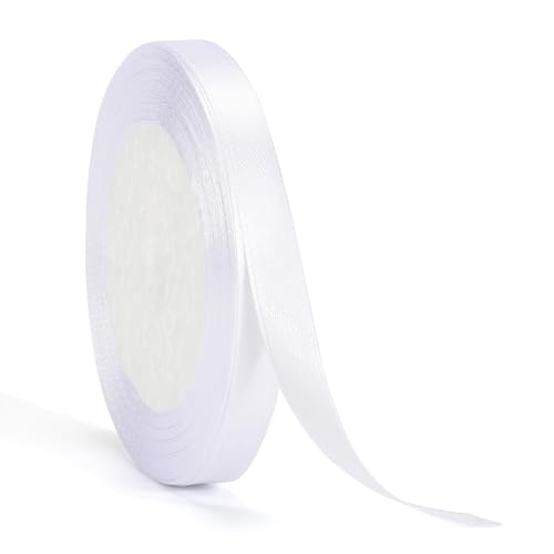 jijAcraft Satinband Weiß 10mm Schleifenband Dekoration Hochzeit Weihnachten, 22m Dekoband Weiss, Geschenkband Weiß Dekoband für Weihnachten, Taufe, Hochzeit, Geschenkverpackung jijAcraft Satinband Weiß 10mm Schleifenband Dekoration Hochzeit Weihnachten, 22m Dekoband Weiss, Geschenkband Weiß Dekoband für Weihnachten, Taufe, Hochzeit, Geschenkverpackung von jijAcraft
