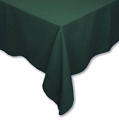 Tischdecke Tischwäsche Leinen-Optik Lissabon Uni einfarbig Tischtuch Verschiedene Größen/Farben (Waldgrün, 160 x 200 cm) von jilda-tex