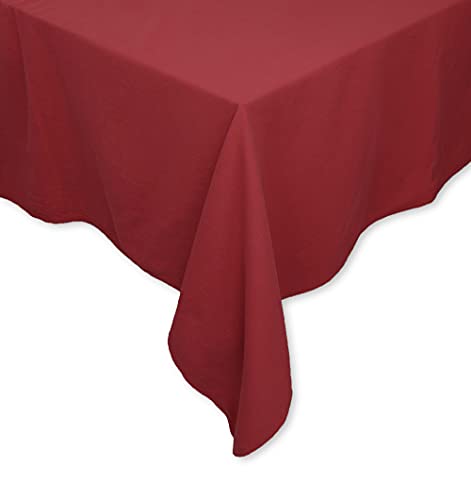 Tischdecke Tischwäsche Leinen-Optik Lissabon Uni einfarbig Tischtuch Verschiedene Größen/Farben (Granatapfel, 160 x 200 cm) von jilda-tex