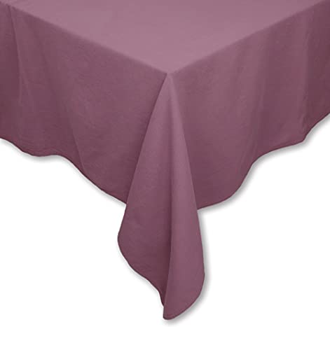 Tischdecke Tischwäsche Leinen-Optik Lissabon Uni einfarbig Tischtuch Verschiedene Größen/Farben (Mauve, 160 x 160 cm) von jilda-tex