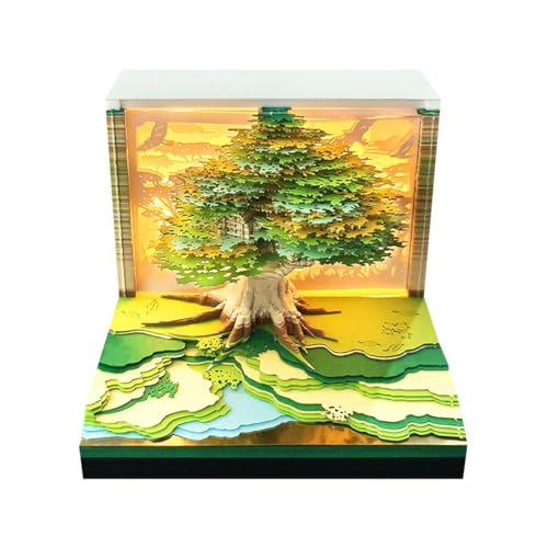 Kalender Desktop Decor 3D Notizblock Baumhaus Büros Memo Block Geschenk 3D Notizen Chri Geburtstag 2026 Papier Notiz Y1f8 Block Roman von jileijar