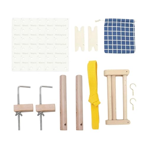 jileijar Warping Pegs and Clamp, Peg Loom Warping Clamp Weaving Loom Craft Tool Clips, Multipurpose Warping Pegs and Clamp Kits for Beginners von jileijar
