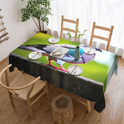Quadratische Tischdecke mit Cartoon-Taubenmotiv, geeignet für Couchtische, Küchen, Restaurants und Schreibtisch-Dekoration Quadratische Tischdecke mit Cartoon-Taubenmotiv, geeignet für Couchtische, Küchen, Restaurants und Schreibtisch-Dekoration von jingong