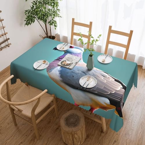 Quadratische Tischdecke mit Cartoon-Taubenmotiv, geeignet für Couchtische, Küchen, Restaurants und Schreibtisch-Dekoration Quadratische Tischdecke mit Cartoon-Taubenmotiv, geeignet für Couchtische, Küchen, Restaurants und Schreibtisch-Dekoration von jingong