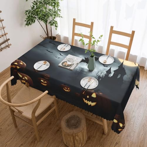 jingong 4 quadratische Halloween-Tischdecke mit fliegenden Fledermäusen, geeignet für Couchtische, Küchen, Restaurants und Schreibtisch-Dekoration jingong 4 quadratische Halloween-Tischdecke mit fliegenden Fledermäusen, geeignet für Couchtische, Küchen, Restaurants und Schreibtisch-Dekoration von jingong