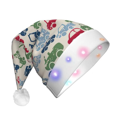jingong Auto-Weihnachtsmannmützen für Erwachsene, Unisex, Weihnachtsmannmütze mit Flanell, Weihnachtsmannmützen für Urlaub, Kostümpartys jingong Auto-Weihnachtsmannmützen für Erwachsene, Unisex, Weihnachtsmannmütze mit Flanell, Weihnachtsmannmützen für Urlaub, Kostümpartys von jingong