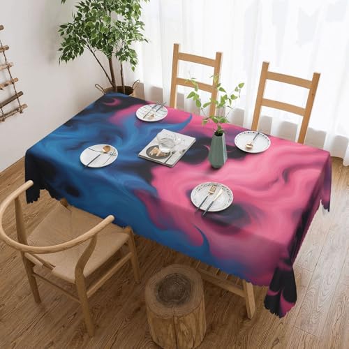 jingong Blaue und rote Feuer-Tischdecke, quadratisch, geeignet für Couchtische, Küchen, Restaurants und Schreibtisch-Dekoration jingong Blaue und rote Feuer-Tischdecke, quadratisch, geeignet für Couchtische, Küchen, Restaurants und Schreibtisch-Dekoration von jingong