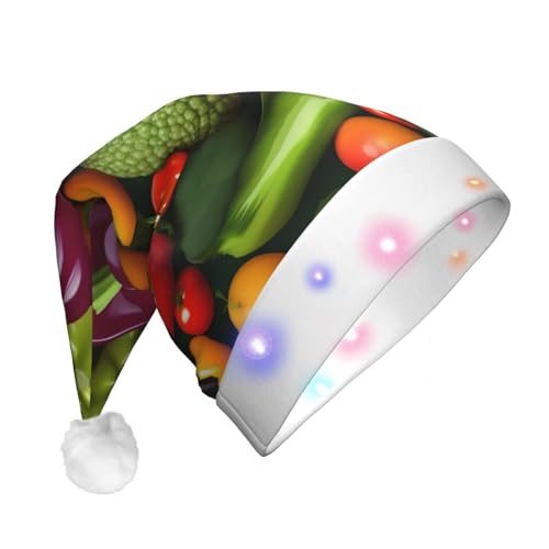 jingong Gemüse Obst Weihnachtsmannmützen Erwachsene, Unisex Weihnachten Nikolausmütze mit Flanell, Nikolausmützen für Urlaub Kostüm Partys jingong Gemüse Obst Weihnachtsmannmützen Erwachsene, Unisex Weihnachten Nikolausmütze mit Flanell, Nikolausmützen für Urlaub Kostüm Partys von jingong
