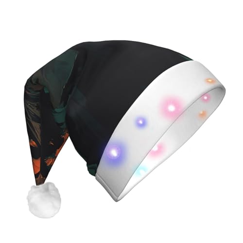 jingong Halloween Eule Kürbis Santa Hüte Erwachsene Unisex Weihnachten Nikolausmütze mit Flanell Nikolausmützen für Urlaub Kostüm Partys jingong Halloween Eule Kürbis Santa Hüte Erwachsene Unisex Weihnachten Nikolausmütze mit Flanell Nikolausmützen für Urlaub Kostüm Partys von jingong