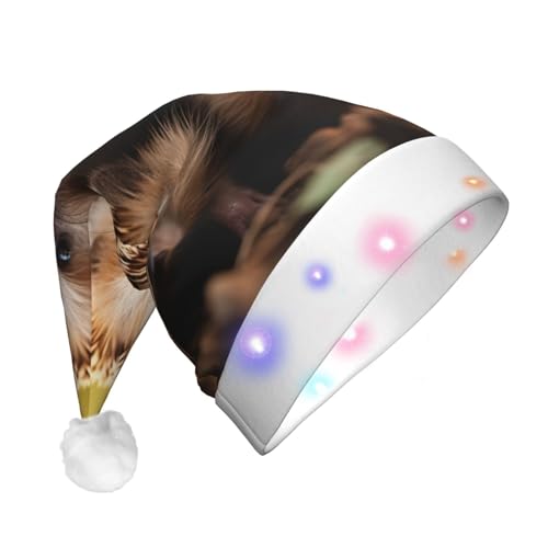 jingong Igel Nikolausmützen Erwachsene, Unisex Weihnachten Nikolausmütze mit Flanell, Nikolausmützen für Urlaub Kostüm Partys jingong Igel Nikolausmützen Erwachsene, Unisex Weihnachten Nikolausmütze mit Flanell, Nikolausmützen für Urlaub Kostüm Partys von jingong