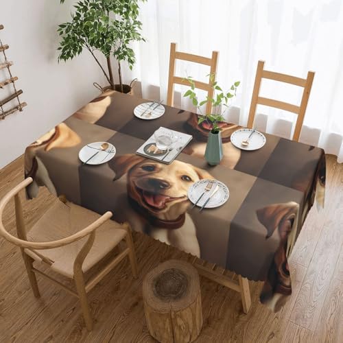 jingong Niedliche Tischdecke mit Labrador-Motiv, quadratisch, geeignet für Couchtische, Küchen, Restaurants und Schreibtisch-Dekoration jingong Niedliche Tischdecke mit Labrador-Motiv, quadratisch, geeignet für Couchtische, Küchen, Restaurants und Schreibtisch-Dekoration von jingong
