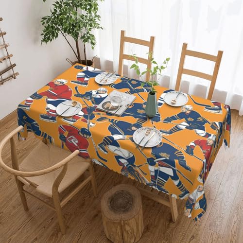 jingong Quadratische Hockey-Tischdecke, geeignet für Couchtische, Küchen, Restaurants und Schreibtisch-Dekoration jingong Quadratische Hockey-Tischdecke, geeignet für Couchtische, Küchen, Restaurants und Schreibtisch-Dekoration von jingong
