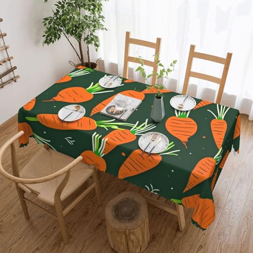 jingong Quadratische Tischdecke "Happy Carrot", geeignet für Couchtische, Küchen, Restaurants und Schreibtisch-Dekoration jingong Quadratische Tischdecke "Happy Carrot", geeignet für Couchtische, Küchen, Restaurants und Schreibtisch-Dekoration von jingong