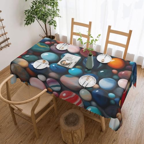 jingong Quadratische Tischdecke aus farbigem Marmor, geeignet für Couchtische, Küchen, Restaurants und Schreibtisch-Dekoration von jingong