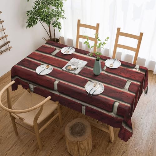 jingong Quadratische Tischdecke aus ziegelrotem Stein, geeignet für Couchtische, Küchen, Restaurants und Schreibtisch-Dekoration jingong Quadratische Tischdecke aus ziegelrotem Stein, geeignet für Couchtische, Küchen, Restaurants und Schreibtisch-Dekoration von jingong