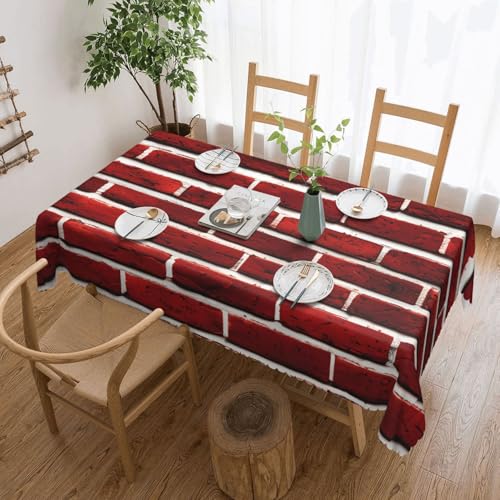 jingong Quadratische Tischdecke aus ziegelrotem Stein, geeignet für Couchtische, Küchen, Restaurants und Schreibtisch-Dekoration jingong Quadratische Tischdecke aus ziegelrotem Stein, geeignet für Couchtische, Küchen, Restaurants und Schreibtisch-Dekoration von jingong
