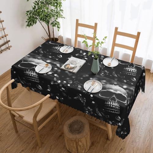 jingong Quadratische Tischdecke im Zucker- und Totenkopf-Stil, geeignet für Couchtische, Küchen, Restaurants und Schreibtisch-Dekoration jingong Quadratische Tischdecke im Zucker- und Totenkopf-Stil, geeignet für Couchtische, Küchen, Restaurants und Schreibtisch-Dekoration von jingong