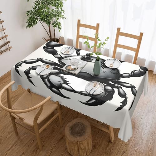 jingong Quadratische Tischdecke mit Cartoon-Krabben, geeignet für Couchtische, Küchen, Restaurants und Schreibtisch-Dekoration jingong Quadratische Tischdecke mit Cartoon-Krabben, geeignet für Couchtische, Küchen, Restaurants und Schreibtisch-Dekoration von jingong