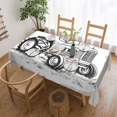 jingong Quadratische Tischdecke mit Cartoon-Traktor, geeignet für Couchtische, Küchen, Restaurants und Schreibtisch-Dekoration jingong Quadratische Tischdecke mit Cartoon-Traktor, geeignet für Couchtische, Küchen, Restaurants und Schreibtisch-Dekoration von jingong