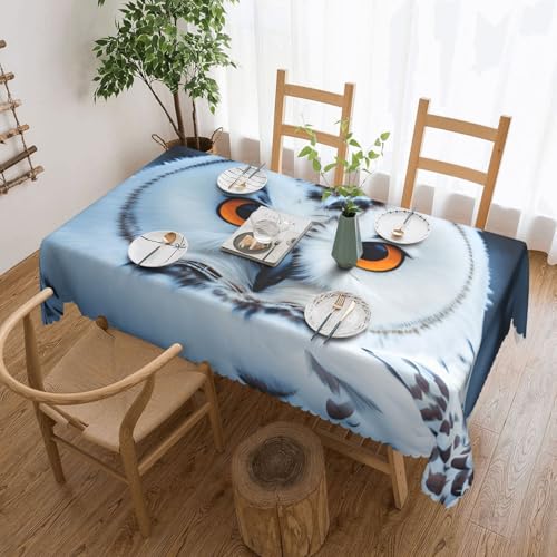 jingong Quadratische Tischdecke mit Eulenaugen, geeignet für Couchtische, Küchen, Restaurants und Schreibtisch-Dekoration jingong Quadratische Tischdecke mit Eulenaugen, geeignet für Couchtische, Küchen, Restaurants und Schreibtisch-Dekoration von jingong