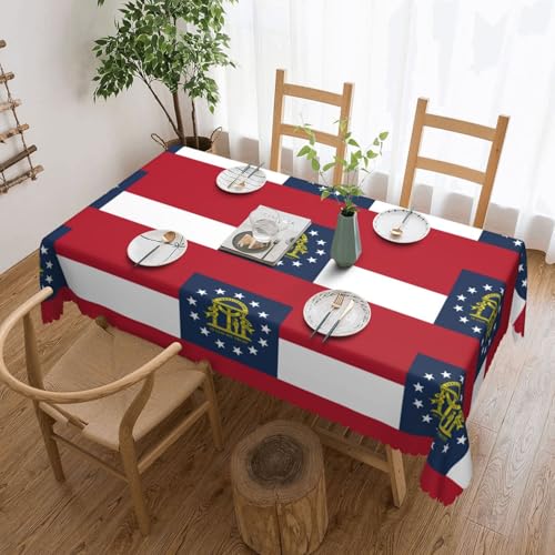 jingong Quadratische Tischdecke mit Georgia-Flagge, geeignet für Couchtische, Küchen, Restaurants und Schreibtisch-Dekoration jingong Quadratische Tischdecke mit Georgia-Flagge, geeignet für Couchtische, Küchen, Restaurants und Schreibtisch-Dekoration von jingong