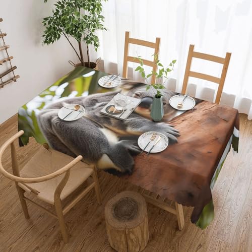 jingong Quadratische Tischdecke mit Koala-Baum, passend für Couchtische, Küchen, Restaurants und Schreibtisch-Dekoration jingong Quadratische Tischdecke mit Koala-Baum, passend für Couchtische, Küchen, Restaurants und Schreibtisch-Dekoration von jingong