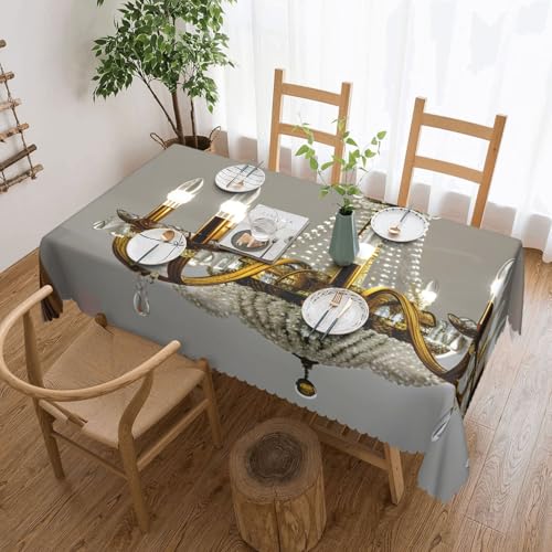 jingong Quadratische Tischdecke mit Kronleuchter, geeignet für Couchtische, Küchen, Restaurants und Schreibtisch-Dekoration jingong Quadratische Tischdecke mit Kronleuchter, geeignet für Couchtische, Küchen, Restaurants und Schreibtisch-Dekoration von jingong