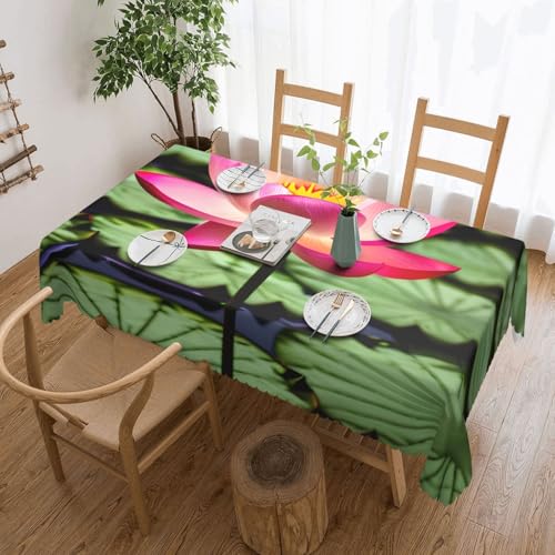 jingong Quadratische Tischdecke mit Lotusblüte, geeignet für Couchtische, Küchen, Restaurants und Schreibtisch-Dekoration jingong Quadratische Tischdecke mit Lotusblüte, geeignet für Couchtische, Küchen, Restaurants und Schreibtisch-Dekoration von jingong