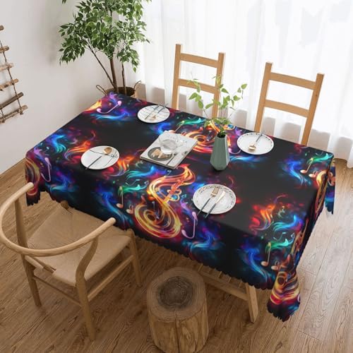 jingong Quadratische Tischdecke mit Notenschlüssel, geeignet für Couchtische, Küchen, Restaurants und Schreibtisch-Dekoration jingong Quadratische Tischdecke mit Notenschlüssel, geeignet für Couchtische, Küchen, Restaurants und Schreibtisch-Dekoration von jingong