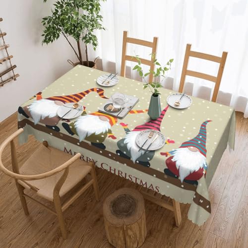 jingong Quadratische Tischdecke mit Weihnachtswichteln, geeignet für Couchtische, Küchen, Restaurants und Schreibtisch-Dekoration jingong Quadratische Tischdecke mit Weihnachtswichteln, geeignet für Couchtische, Küchen, Restaurants und Schreibtisch-Dekoration von jingong