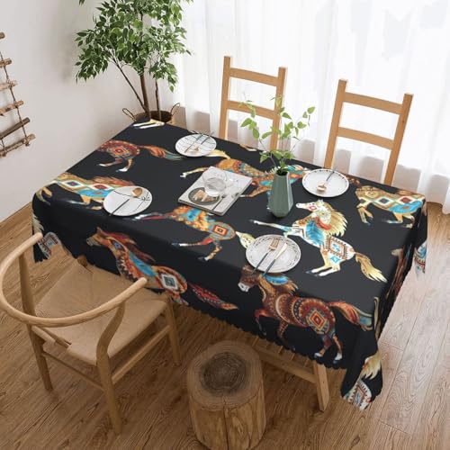 jingong Quadratische Tischdecke mit braunem Pferd, geeignet für Couchtische, Küchen, Restaurants und Schreibtisch-Dekoration jingong Quadratische Tischdecke mit braunem Pferd, geeignet für Couchtische, Küchen, Restaurants und Schreibtisch-Dekoration von jingong