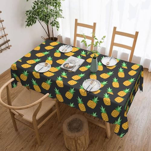jingong Quadratische Tischdecke mit gelbem Ananas, geeignet für Couchtische, Küchen, Restaurants und Schreibtisch-Dekoration jingong Quadratische Tischdecke mit gelbem Ananas, geeignet für Couchtische, Küchen, Restaurants und Schreibtisch-Dekoration von jingong