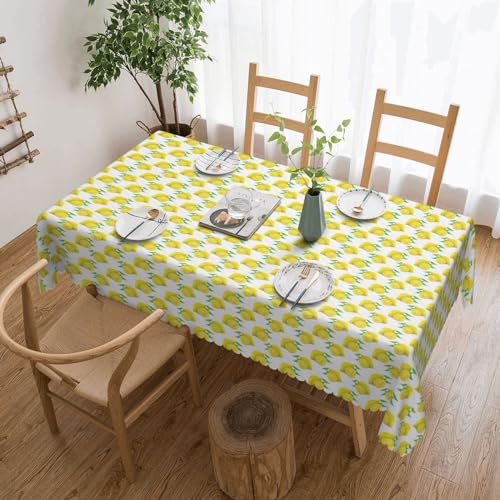 jingong Quadratische Tischdecke mit gelbem Zitronengelb, geeignet für Couchtische, Küchen, Restaurants und Schreibtisch-Dekoration jingong Quadratische Tischdecke mit gelbem Zitronengelb, geeignet für Couchtische, Küchen, Restaurants und Schreibtisch-Dekoration von jingong