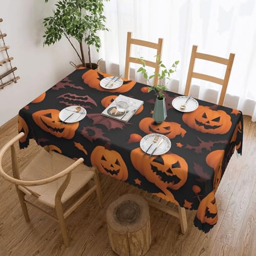 jingong Quadratische Tischdecke mit niedlichem Halloween-Muster, geeignet für Couchtische, Küchen, Restaurants und Schreibtisch-Dekoration jingong Quadratische Tischdecke mit niedlichem Halloween-Muster, geeignet für Couchtische, Küchen, Restaurants und Schreibtisch-Dekoration von jingong