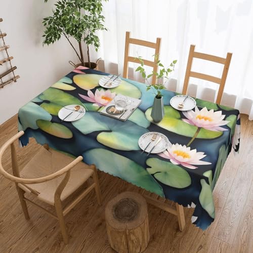 jingong Schwarze Lilien-Pads quadratische Tischdecke, geeignet für Couchtische, Küchen, Restaurants und Schreibtisch-Dekoration jingong Schwarze Lilien-Pads quadratische Tischdecke, geeignet für Couchtische, Küchen, Restaurants und Schreibtisch-Dekoration von jingong