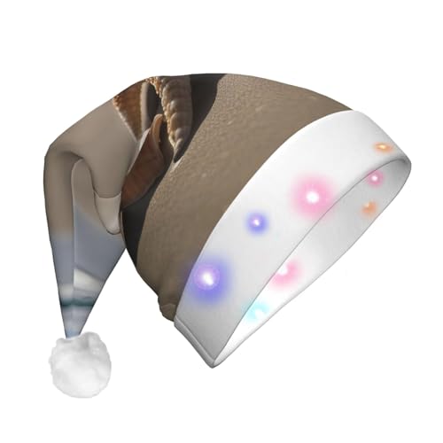jingong Seestern Muschel Sandstrand Nikolausmützen Erwachsene Unisex Weihnachten Nikolausmütze mit Flanell Nikolausmützen für Urlaub Kostüm Partys jingong Seestern Muschel Sandstrand Nikolausmützen Erwachsene Unisex Weihnachten Nikolausmütze mit Flanell Nikolausmützen für Urlaub Kostüm Partys von jingong