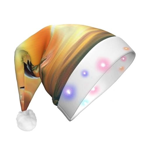 jingong Sonnenuntergang Delfine Santa Hüte Erwachsene Unisex Weihnachten Nikolausmütze mit Flanell Nikolausmütze für Urlaub Kostüm Partys jingong Sonnenuntergang Delfine Santa Hüte Erwachsene Unisex Weihnachten Nikolausmütze mit Flanell Nikolausmütze für Urlaub Kostüm Partys von jingong