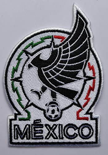 2stk Mexiko Mexico Aufnäher Patch Football Fussball Soccer Nationale Mannschafte Iron on bügelbild aufbügler Badge von jingtongda