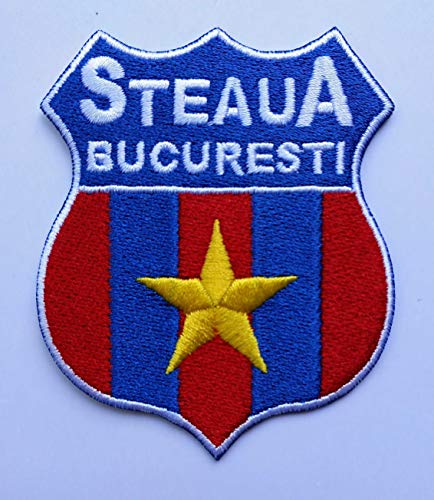 2stk Steaua Bucuresti Bucharest Aufnäher Patch Football Fussball Soccer Club Iron on bügelbild aufbügler Badge von jingtongda