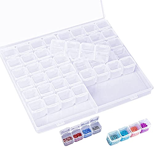Jinlaili Plastik Aufbewahrungsbox, 56 Fächer Werkzeugbox, Aufbewahrungsboxen, Stickerei Sortierbox Klar Sortimentskasten, Schmuck Organizer Für Nägel, Strass, Perlen, DIY Handwerk Jinlaili Plastik Aufbewahrungsbox, 56 Fächer Werkzeugbox, Aufbewahrungsboxen, Stickerei Sortierbox Klar Sortimentskasten, Schmuck Organizer Für Nägel, Strass, Perlen, DIY Handwerk von Jinlaili