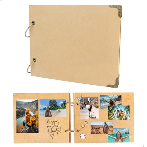 Album zum Selbstgestalten, Fotobuch zum Selbstgestalten, Fotoalbum zum Selbstgestalten Mit 30 Seiten, Diy Scrapbook füR Familien, Baby, Hochzeit, Jahrestag, Geburtstags, Khaki Album zum Selbstgestalten, Fotobuch zum Selbstgestalten, Fotoalbum zum Selbstgestalten Mit 30 Seiten, Diy Scrapbook füR Familien, Baby, Hochzeit, Jahrestag, Geburtstags, Khaki von jinminamz