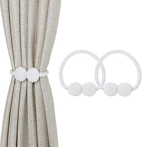 jiuhao Gardinenband-Halterungen, 2 Stück, magnetisch, Vorhang-Clips, Seil Magnetschnalle, Vorhang-Halter-Schnallen, kleine Perlen-Vorhang-Schnallen-Clips, Seil Halterungen. beige jiuhao Gardinenband-Halterungen, 2 Stück, magnetisch, Vorhang-Clips, Seil Magnetschnalle, Vorhang-Halter-Schnallen, kleine Perlen-Vorhang-Schnallen-Clips, Seil Halterungen. beige von jiuhao