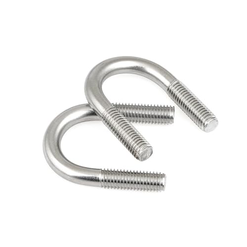 10 stücke SS316 U Rohr Karte M6/M8 * 12/14/16/18/20/22/25/33/48-108/114/133 Edelstahl DIN3570 U-förmigen Rohr Klemme U-bolzen(M6x18) von jiuxinyun