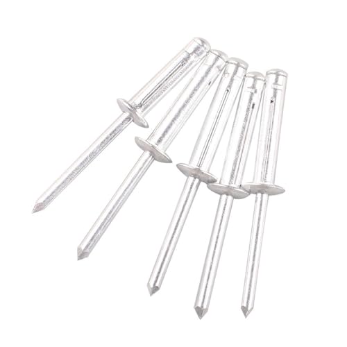 30/50 stücke Automobil Tri-fold Nieten Folding Niet Aluminium Legierung Blind Nieten Große Flansch Dome(50Pcs,4.0x18mm Dome Black) von jiuxinyun