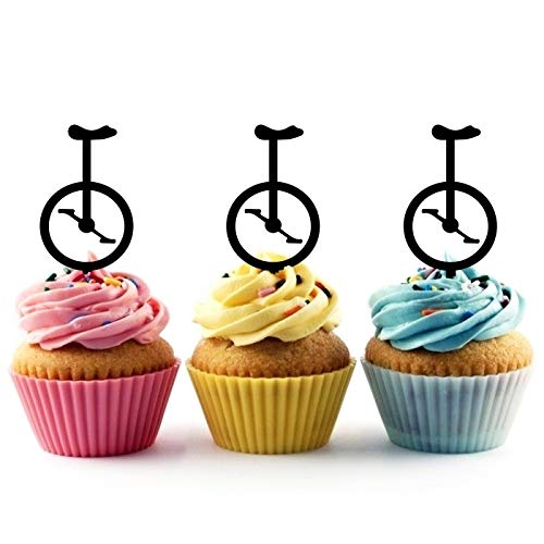 Innovedesire Circus Unicycle Kuchenaufsätze Hochzeit Geburtsta Acryl Dekor Cupcake Kuchen Topper Stand für Kuchen Party Dekoration 10 Stück von jjphonecase