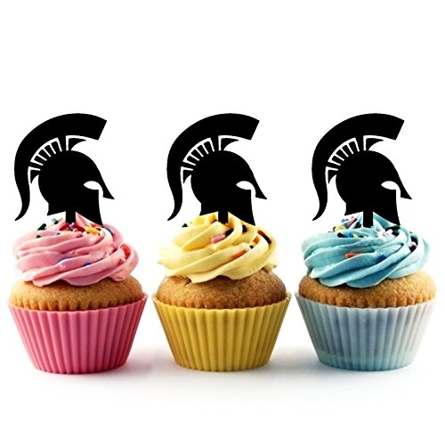 Innovedesire Roman Spartan Sparta Helmet Kuchenaufsätze Hochzeit Geburtsta Acryl Dekor Cupcake Kuchen Topper Stand für Kuchen Party Dekoration 10 Stück Innovedesire Roman Spartan Sparta Helmet Kuchenaufsätze Hochzeit Geburtsta Acryl Dekor Cupcake Kuchen Topper Stand für Kuchen Party Dekoration 10 Stück von jjphonecase