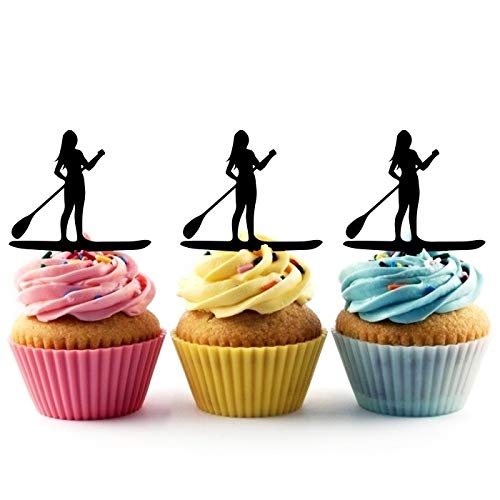 Innovedesire Stand Up Paddle Board Girl Kuchenaufsätze Hochzeit Geburtsta Acryl Dekor Cupcake Kuchen Topper Stand für Kuchen Party Dekoration 10 Stück Innovedesire Stand Up Paddle Board Girl Kuchenaufsätze Hochzeit Geburtsta Acryl Dekor Cupcake Kuchen Topper Stand für Kuchen Party Dekoration 10 Stück von jjphonecase