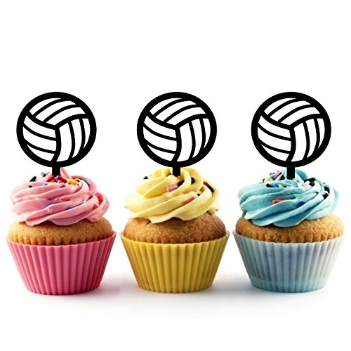 Innovedesire Volleyball Kuchenaufsätze Hochzeit Geburtsta Acryl Dekor Cupcake Kuchen Topper Stand für Kuchen Party Dekoration 10 Stück Innovedesire Volleyball Kuchenaufsätze Hochzeit Geburtsta Acryl Dekor Cupcake Kuchen Topper Stand für Kuchen Party Dekoration 10 Stück von jjphonecase