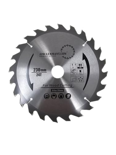 HM - Sägeblatt 230 x 2,5 x 30 mit 24 HM Zähnen WZ, Industriequalität nach DIN EN 847-1 von jjw-germany