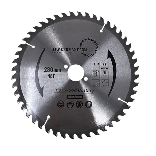 HM - Sägeblatt 230 x 2,5 x 30 mit 48 HM Zähnen WZ, Industriequalität nach DIN EN 847-1 von jjw-germany